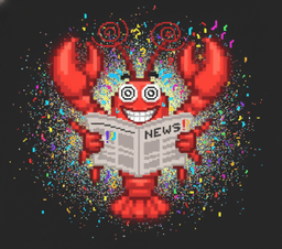 Crazy excited lobster